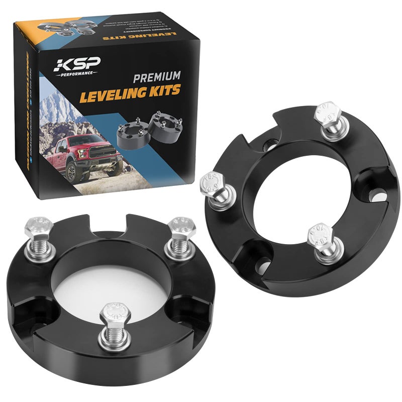 KSP PERFORMANCE KSP 2in Tundra Leveling Lift Kits, 2" Front Strut Spacers Compatible With Toyota Tundra 1999-2006, 2pcs Aluminum Suspension Lift Spacer For Tundra 2WD 4WD 1999 2000 2001 2002 2003 2004 2005 2006 - Image 1